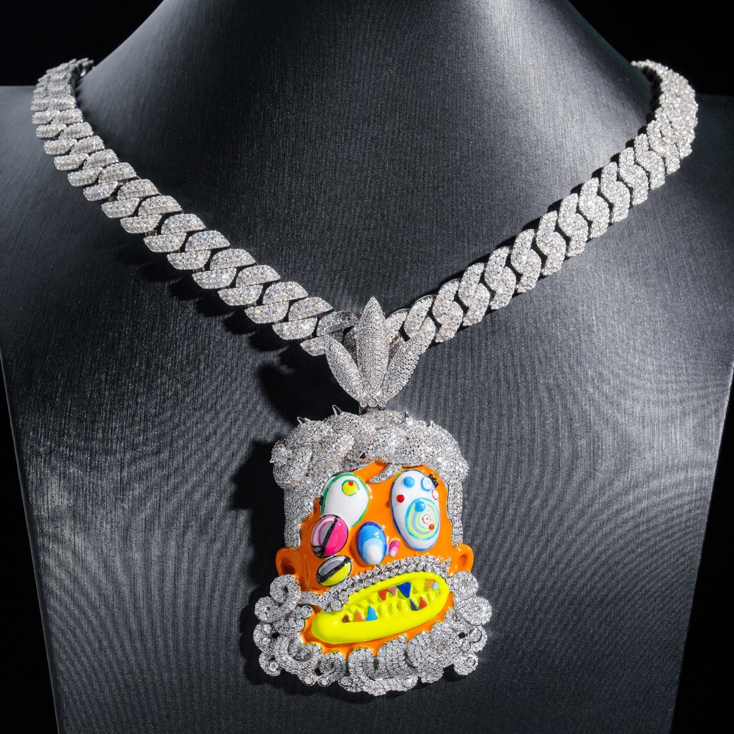 Custom Cartoon 925 Silver Pendant Moissanite (Pendant Only)